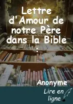 Lettre d'Amour de notre Père dans la Bible :