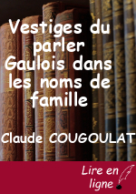 Vestiges du parler Gaulois dans les noms de famille