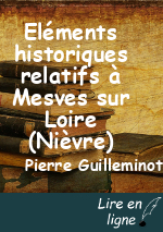 Eléments historiques relatifs à Mesves sur Loire (Nièvre)