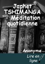 Japhet TSHIMANGA - Méditation quotidienne