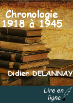 Chronologie 1918 à 1945