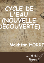 CYCLE DE L'EAU (NOUVELLE DECOUVERTE)