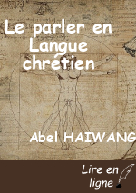 Le parler en Langue chrétien