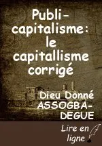 Publi-capitalisme: le capitallisme corrigé