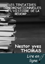 LES TENTATIVES DENOMINATIONNELLES DE L'HISTOIRE DE LA REDEMPTION.
