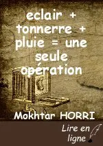 eclair + tonnerre + pluie = une seule opération