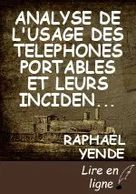 ANALYSE DE L'USAGE DES TELEPHONES PORTABLES ET LEURS INCIDENCES D'ONDES ELECTROMAGNETIQUES SUR LA VIE HUMAINE EN RDC  / VILLE DE BENI