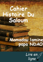 Cahier Histoire Du Saloum