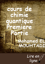 cours de chimie quantique Premiere Partie