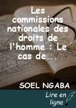 Les commissions nationales des droits de l'homme : Le cas de la CNDHL.