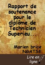 Rapport de soutenance pour le diplôme de Technicien Superieur de la statistique et de la Planification