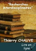 "Recherches interdisciplinaires"