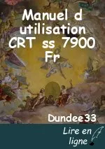 Manuel d utilisation CRT ss 7900 Fr