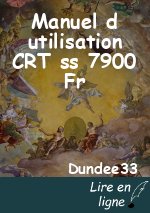 Manuel d utilisation CRT ss 7900 Fr