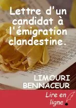 Lettre d'un candidat à l'émigration clandestine.
