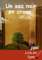 Un sac noir en croco.