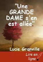 "Une GRANDE DAME s'en est allée"
