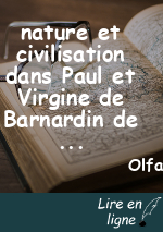 nature et civilisation dans Paul et Virgine de Barnardin de Saint Pierre