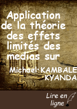 Application de la théorie des effets limités des medias sur la population : Appréciation actuelle du Two-steps flow of Communication dans la ville de Goma.