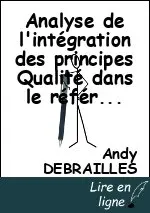 Analyse de l'intégration des principes Qualité dans le référentiel Iso 9001 (Nouvelle version septembre/octobre 2015
