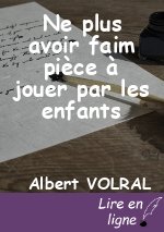 Ne plus avoir faim pièce à jouer par les enfants
