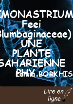 LIMONASTRIUM Feei (Blumbaginaceae) UNE PLANTE SAHARIENNE PHYTOCHIMIE ET EVALUATION BIOLOGIQUE