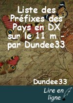 Liste des Préfixes des Pays en DX sur le 11 m - par Dundee33
