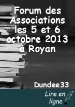 Forum des Associations les 5 et 6 octobre 2013 à Royan
