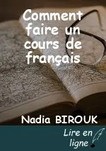Comment faire un cours de français