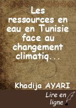 Les ressources en eau en Tunisie face au changement climatique