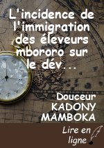 L'incidence de l'immigration des éleveurs mbororo sur le développement du Haut-Uele en République Démocratique du Congo