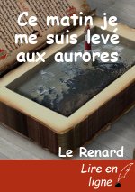 Ce matin je me suis levé aux aurores