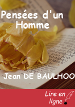 Pensées d'un Homme