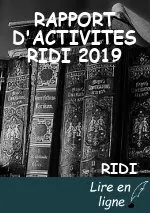 RAPPORT D'ACTIVITES RIDI 2019