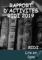 RAPPORT D'ACTIVITES RIDI 2019