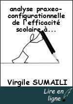 analyse praxeo-configurationnelle de l'efficacité scolaire à l’Institut Notre Dame aux Larmes en RD. Congo