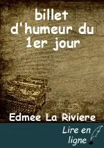 billet d'humeur du 1er jour