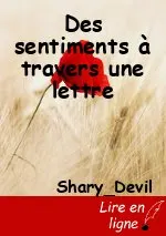 Des sentiments à travers une lettre