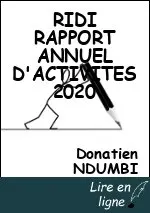 RIDI RAPPORT ANNUEL D'ACTIVITES 2020