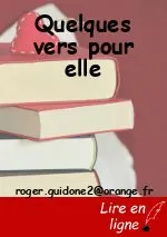 Quelques vers pour elle