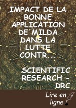 IMPACT DE LA BONNE APPLICATION DE MILDA DANS LA LUTTE  CONTRE LE PALUDISME AU SEIN DE LA POPULATION DE LA  PROVINCE DU BAS-UELE(RDC)