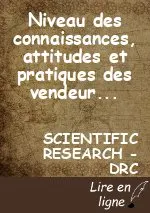 Niveau des connaissances, attitudes et pratiques des vendeurs et vendeuses au marché central de Buta en  République Démocratique du Congo dans le domaine de lutte contre la Covid-19.