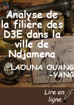 Analyse de la filière des D3E dans la ville de Ndjamena