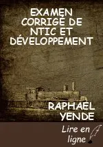 EXAMEN CORRIGÉ DE NTIC ET DÉVELOPPEMENT