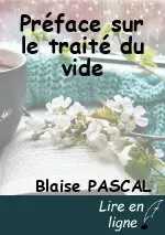 Préface sur le traité du vide