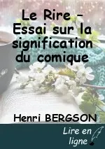 Le Rire – Essai sur la signification du comique