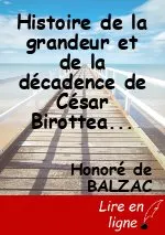 Histoire de la grandeur et de la décadence de César Birotteau