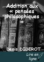 Addition aux « pensées philosophiques »
