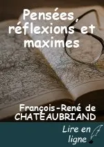Pensées, réflexions et maximes