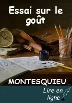  Essai sur le goût